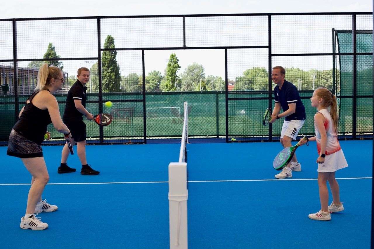 Padel is a mix of tennis and squash