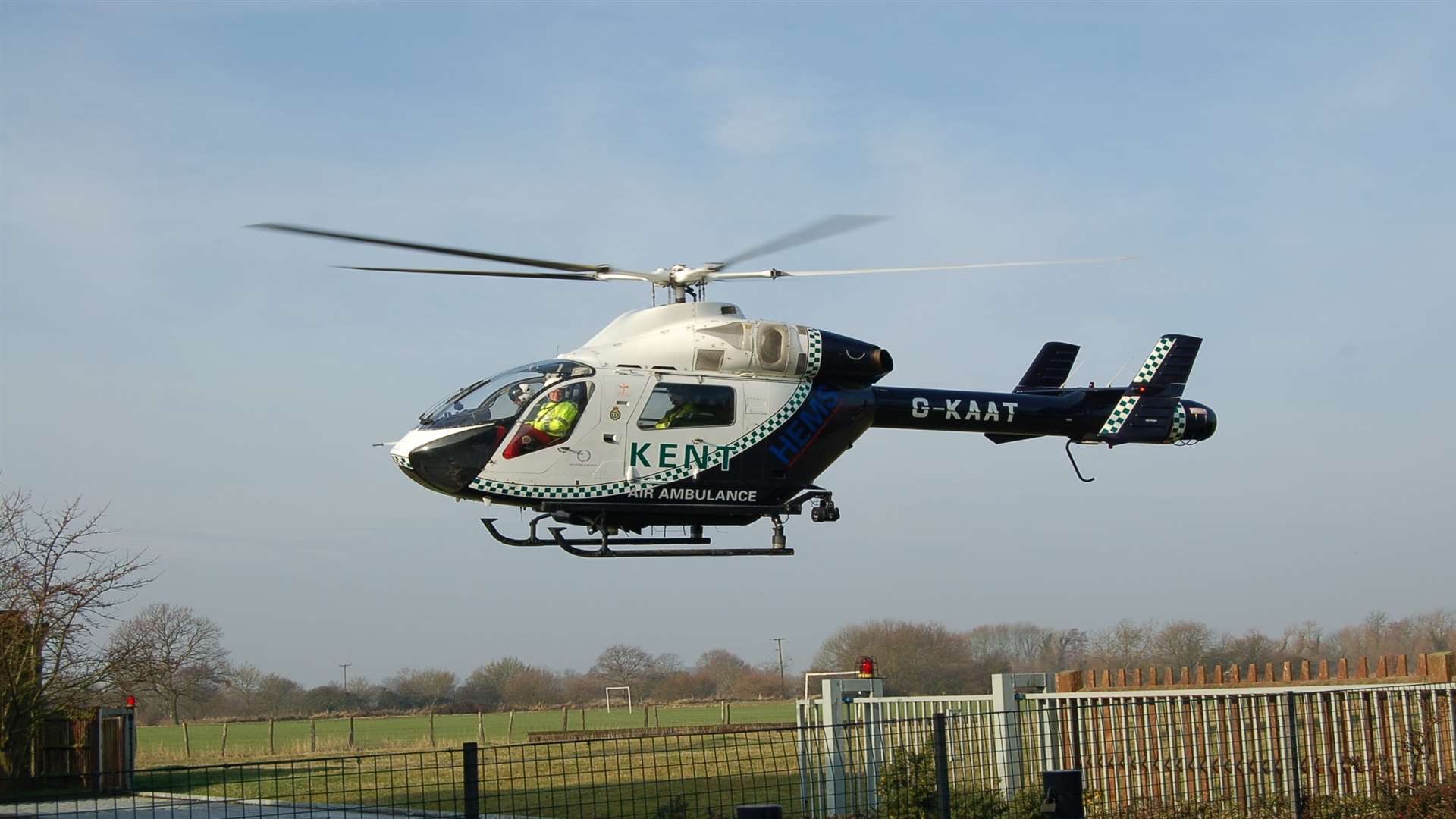 The air ambulance was called