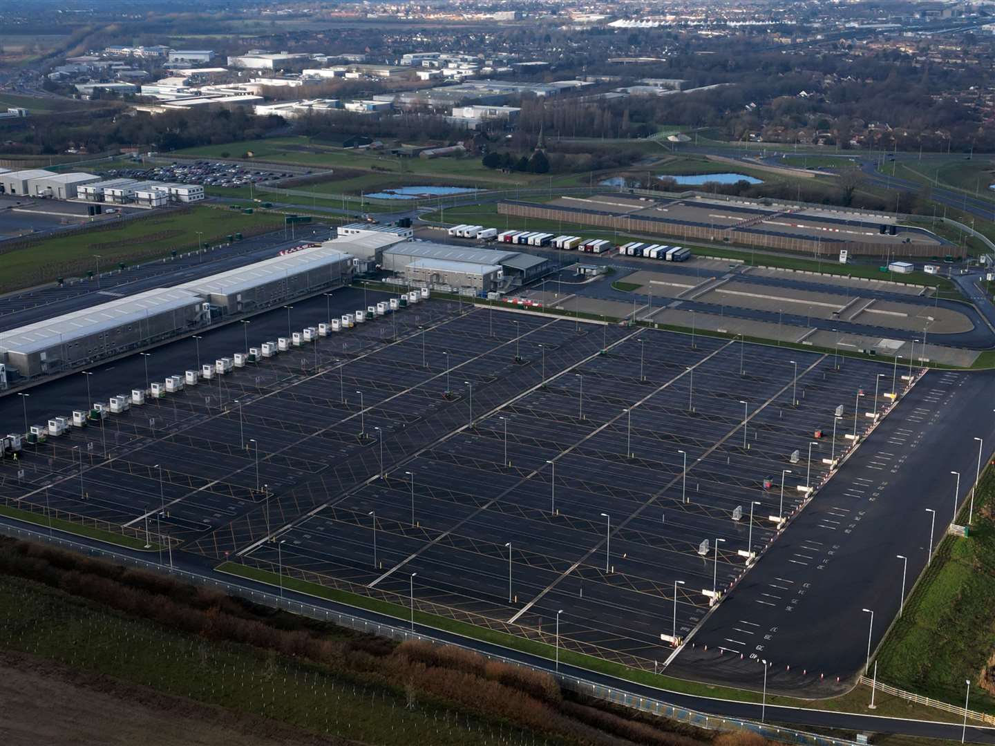 Sevington inland border facility in Ashford Picture: Barry Goodwin