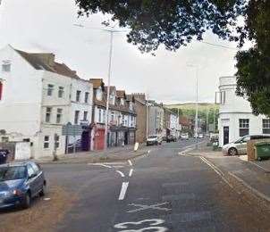 The altercation took place on Dover Road, seen here from Harbour Way. Picture: Google maps