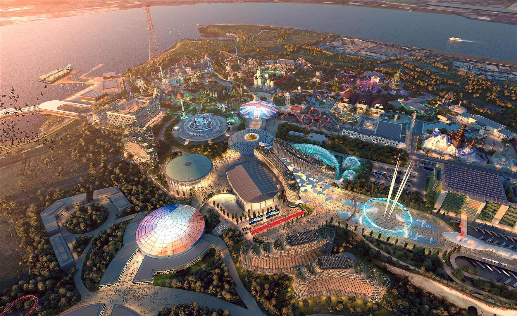 A new detailed impression of what the London Resort theme park will look like