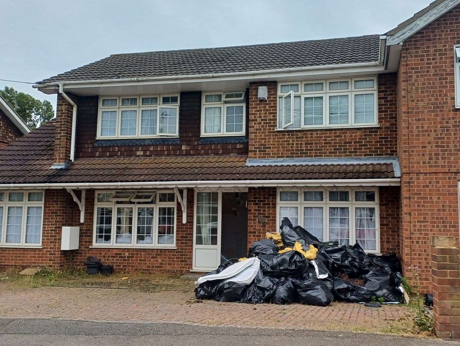 The property in Rochester Crescent, Hoo, was raided by police