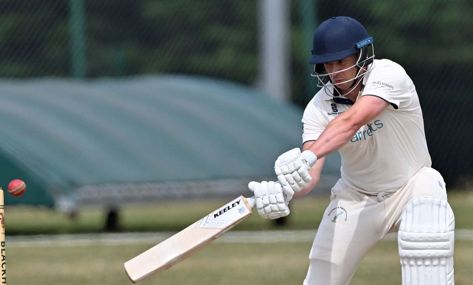 Will Hilton - top scored for St Lawrence & Highland Court 1sts in their weekend win over city rivals Canterbury 1sts. Picture: Keith Gillard