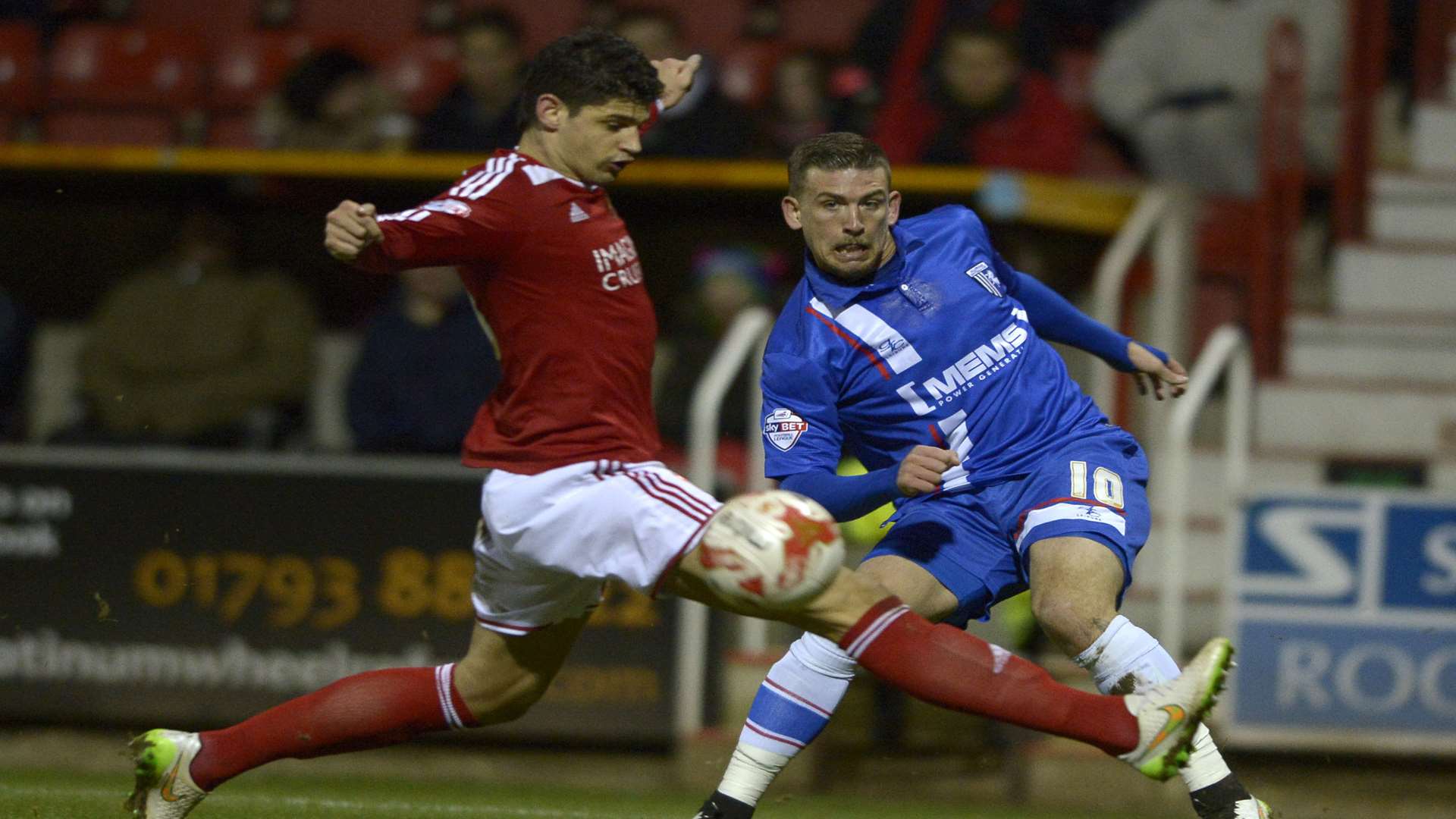 Cody McDonald added two more goals to his season's tally as Gills closed to within four points of the play-off places Picture: Barry Goodwin