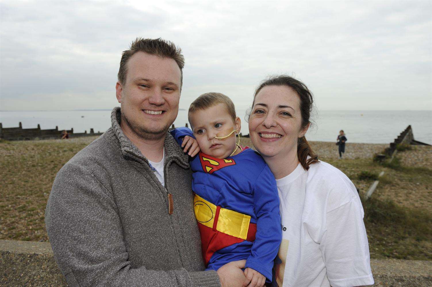 Simon, Sabine and Amber White. Picture: Tony Flashman