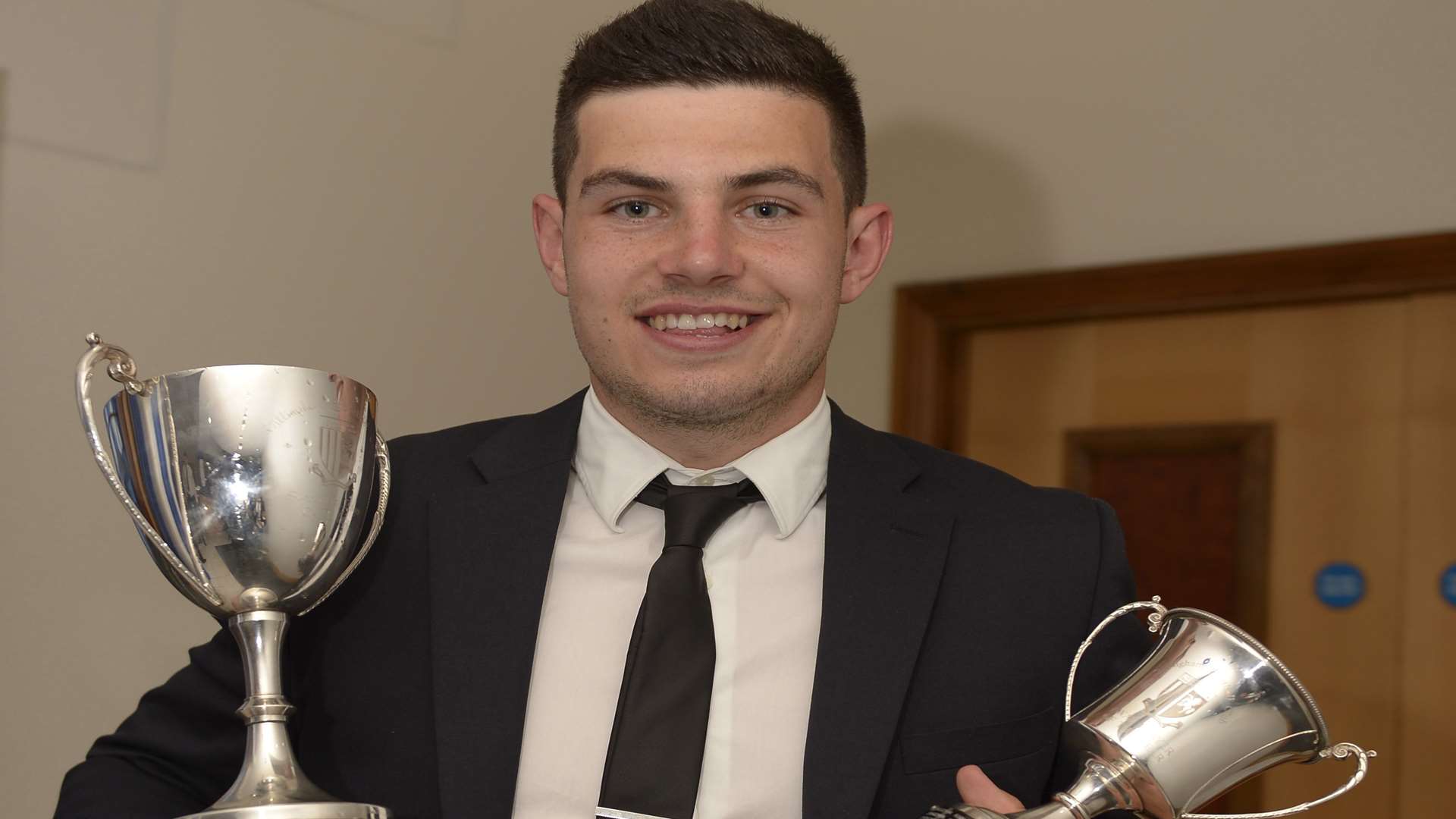 John Egan at Gillingham's awards night Picture: Barry Goodwin