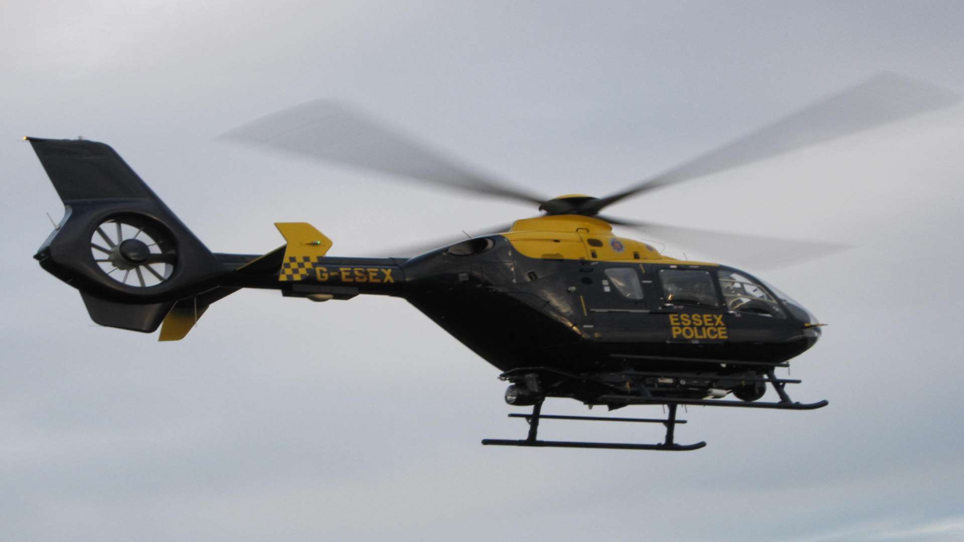 The police helicopter was used in the search. Stock picture: Kent Police