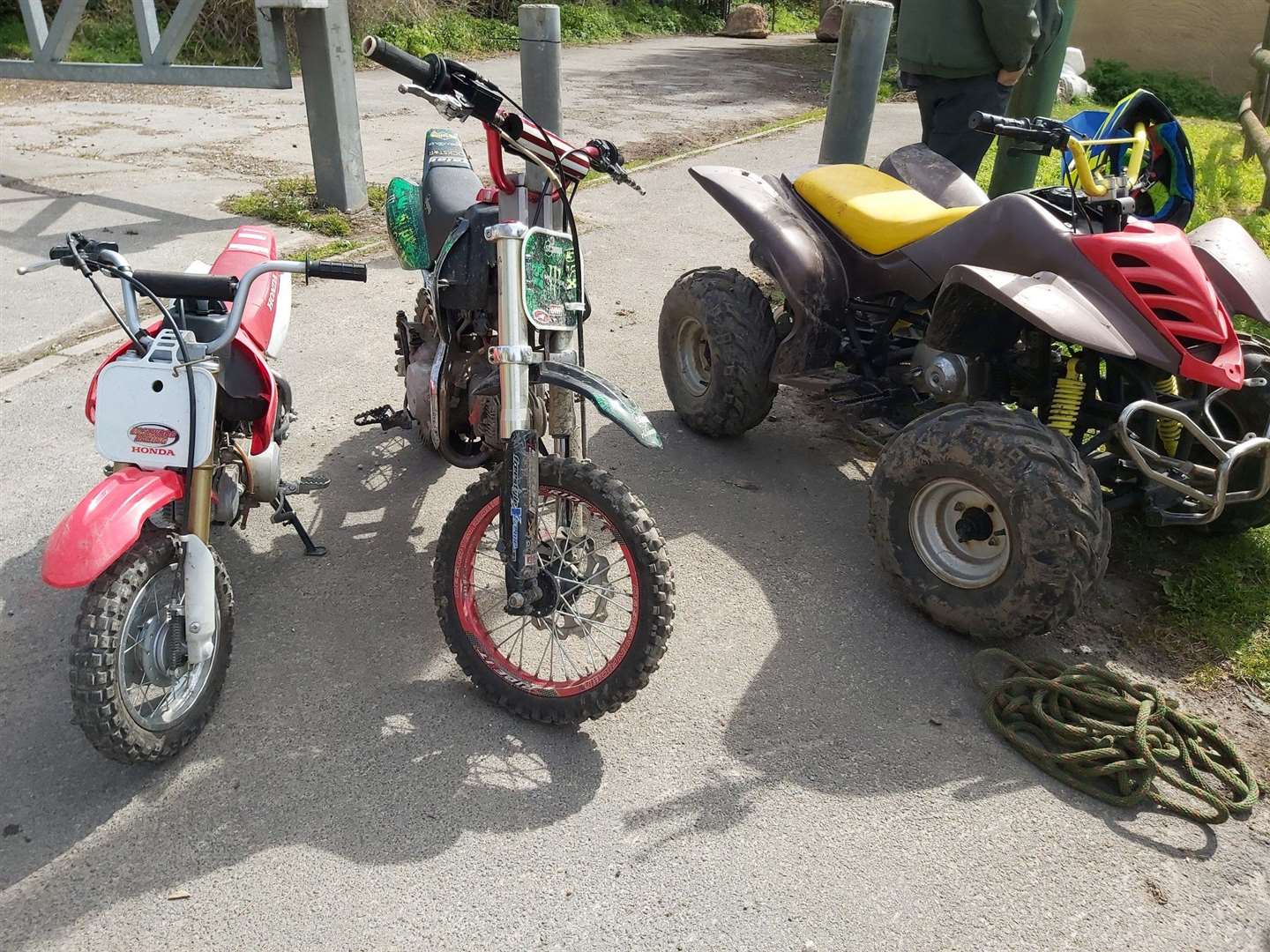 Police have dealt with bikers riding through Darent Valley Hospital in Dartford. Picture: Kent Police