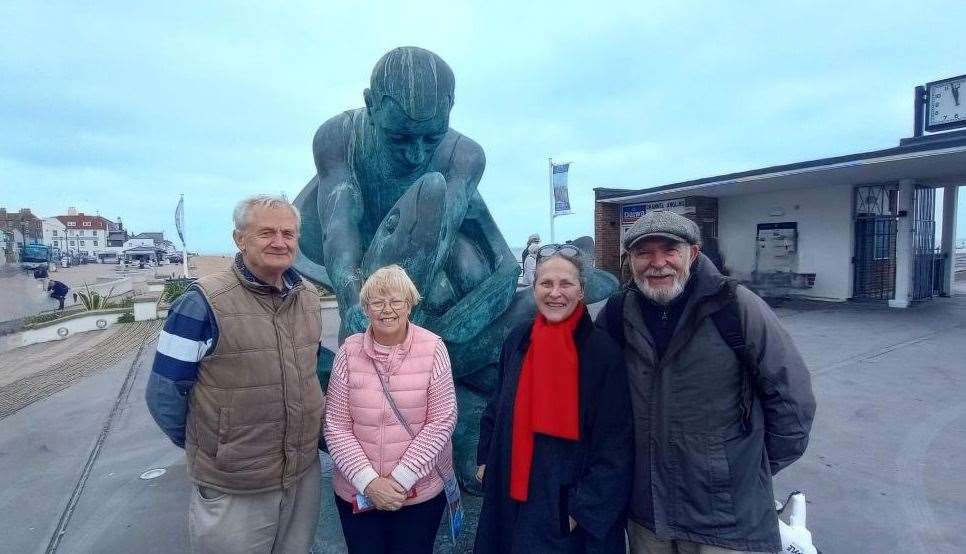 The campaign team left to right, Cllr Trevor Bond, Anne Matthews, Marsha Horne, Cllr Tony Grist