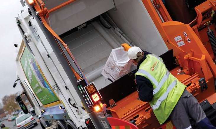 A refuse and recycling collector in Medway. Stock picture: Medway Council