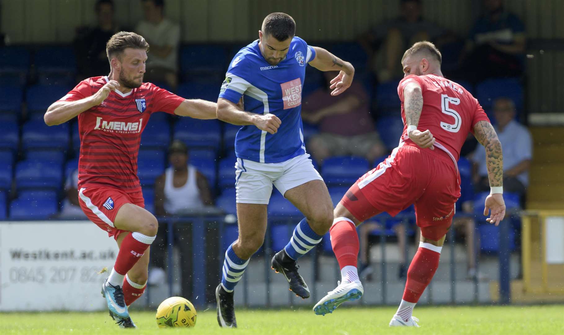 Luke O'Neill and Max Ehmer team up against Joe Turner Picture: Andy Payton