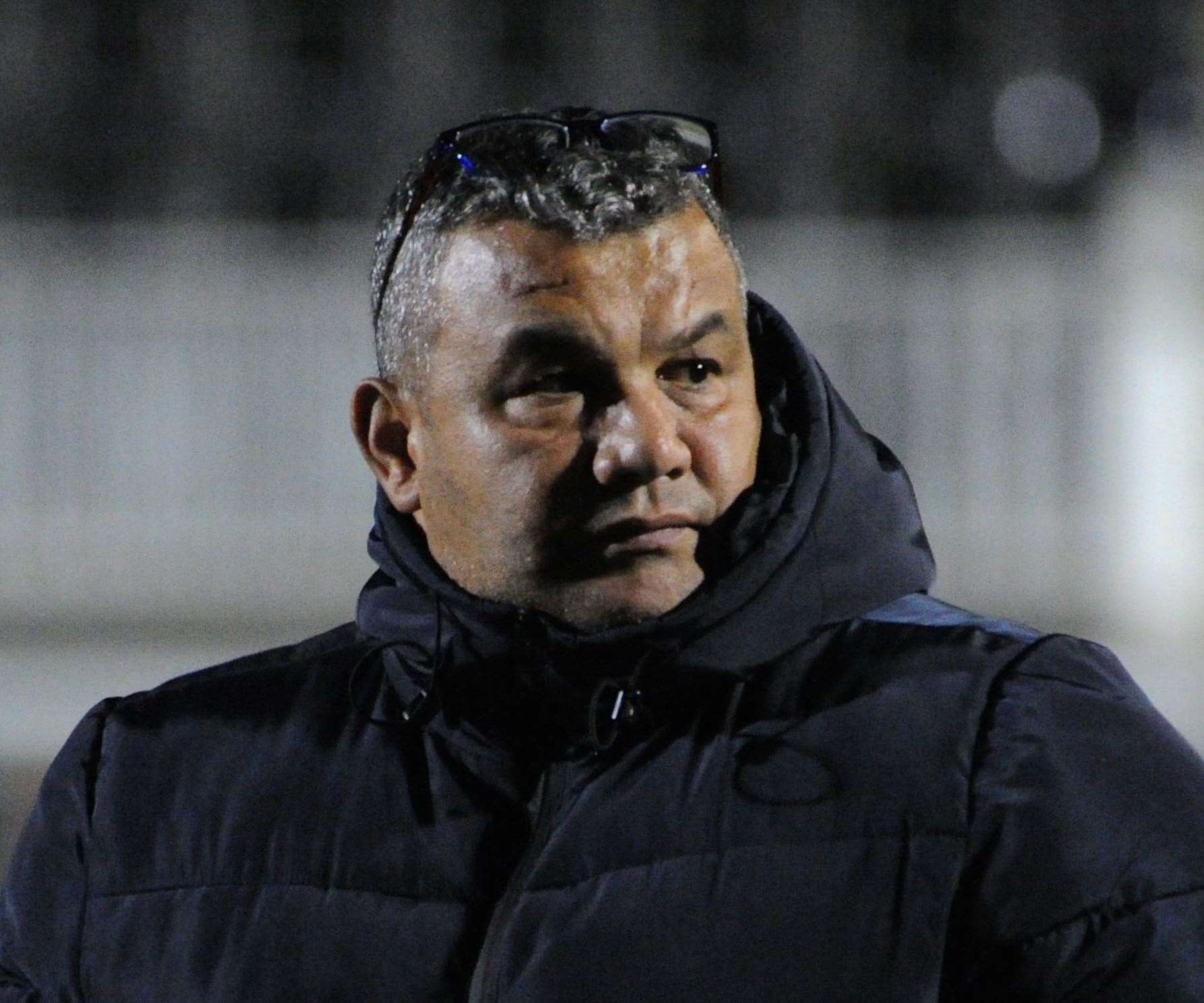 Maidstone United manager Hakan Hayrettin. Picture: Steve Terrell