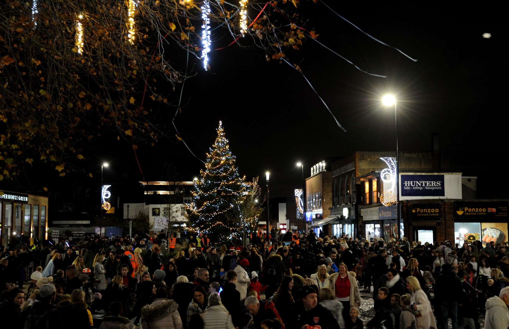 Christmas Tree in Brewery Square. Picture: Dartford Borough Council