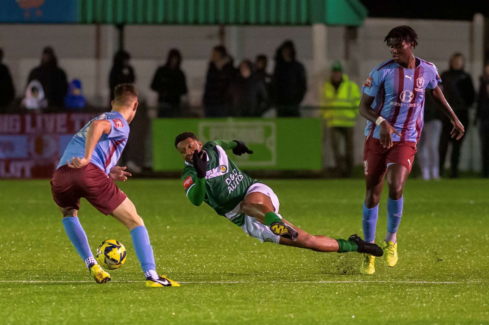 Second-half action from Ashford's League Cup tie against Hastings. Picture: Ian Scammell