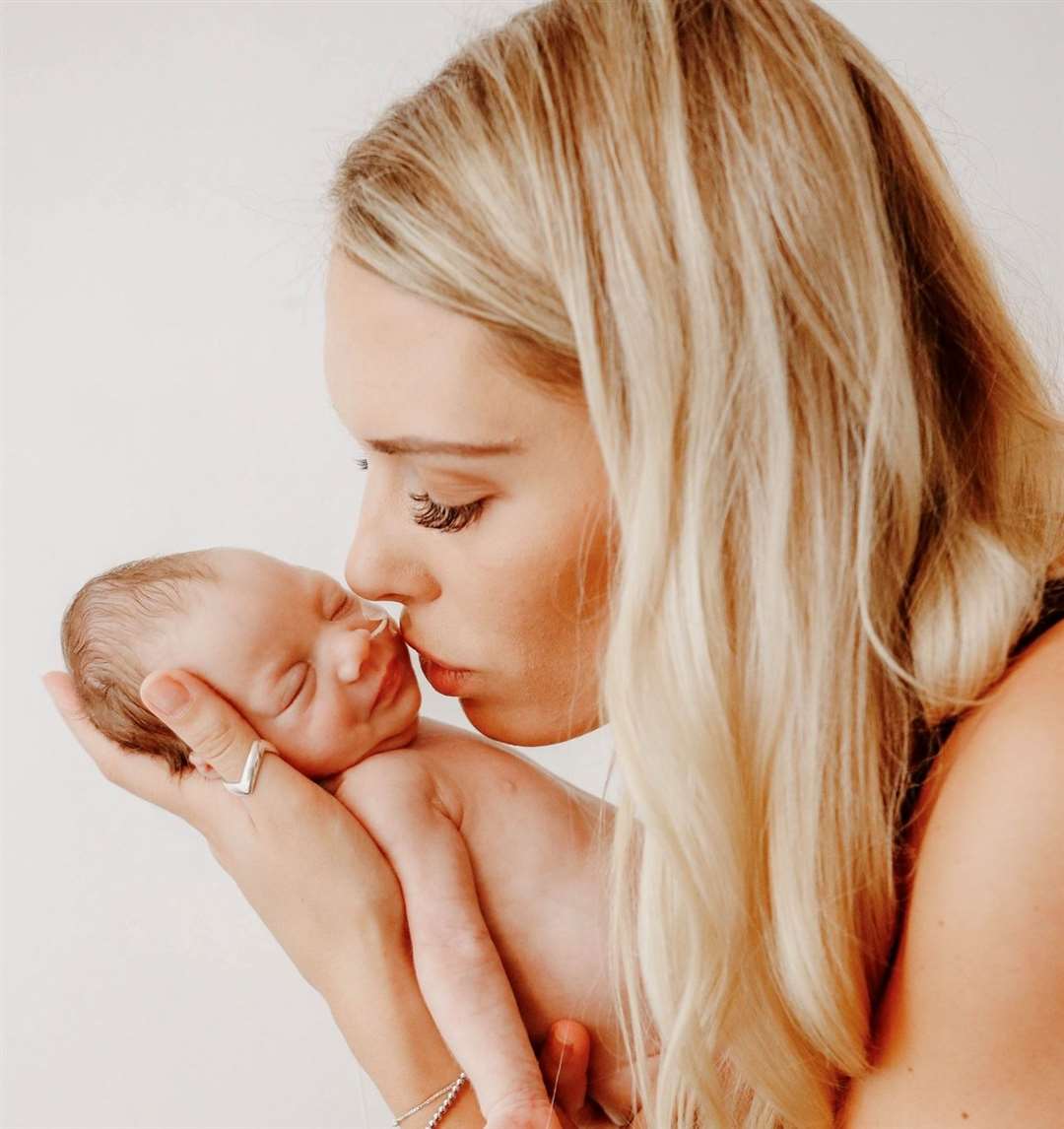 Mum Mel with baby Gracie