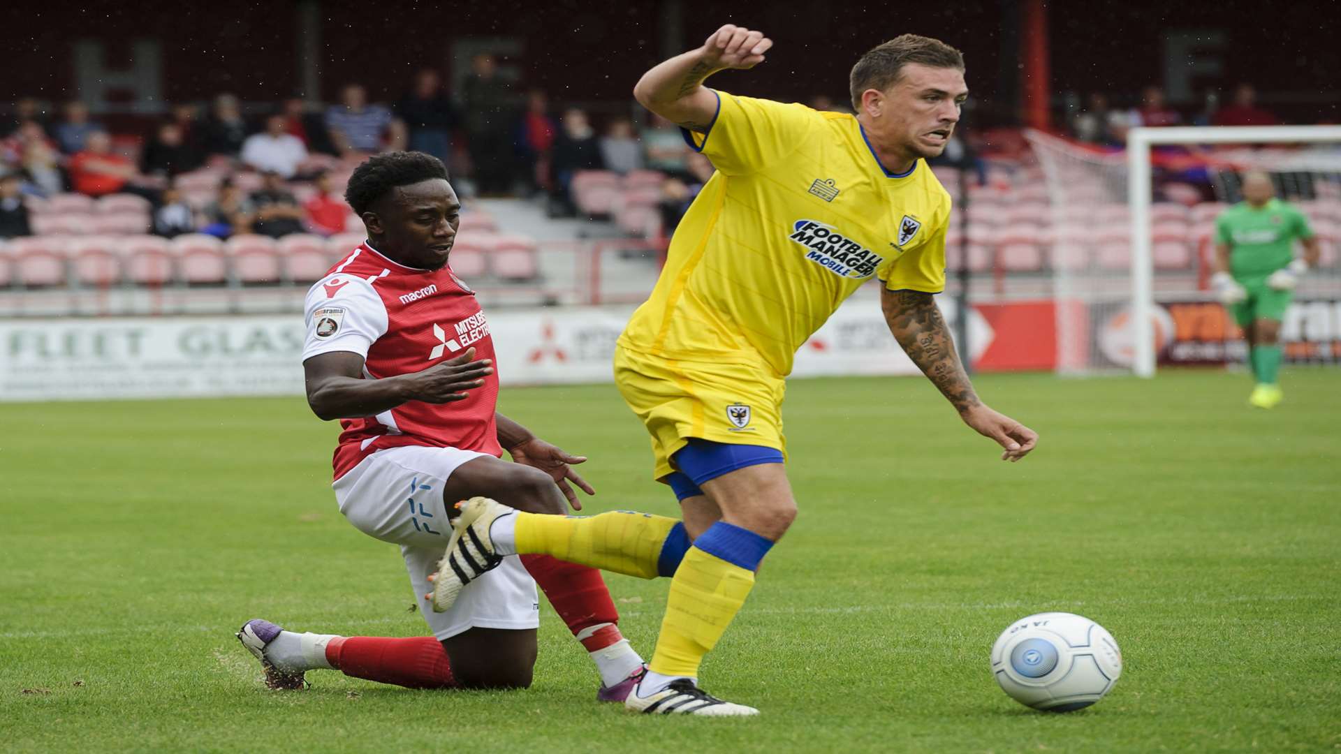 Cody McDonald turns away from Marvin McCoy Picture: Andy Payton