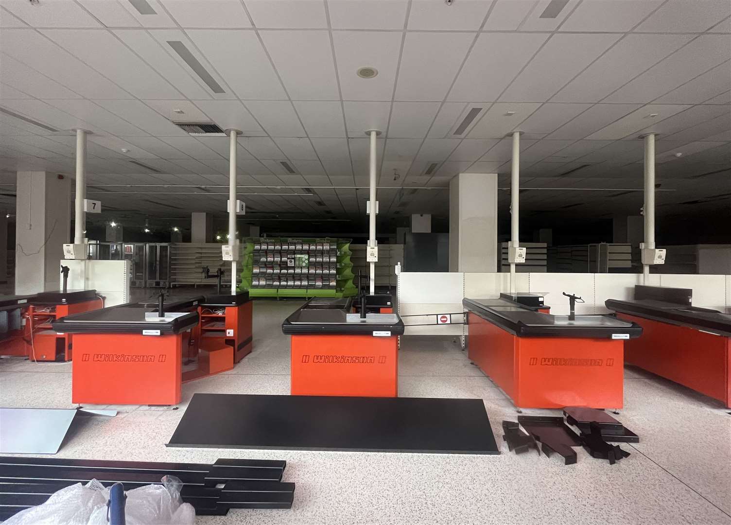 Inside the empty former Wilko store in Park Mall, Ashford