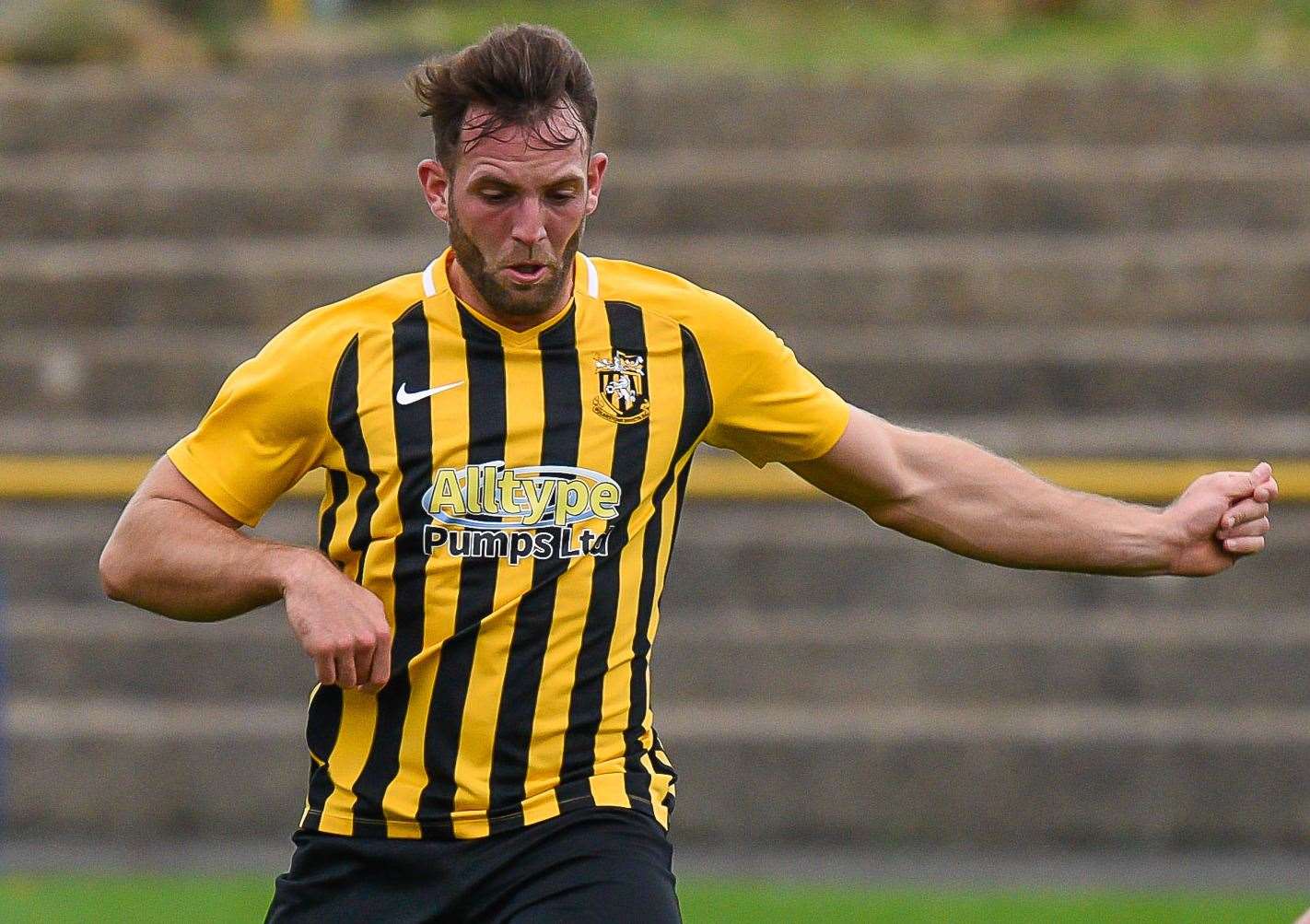 Folkestone Invicta right-back Josh Vincent Picture: Alan Langley