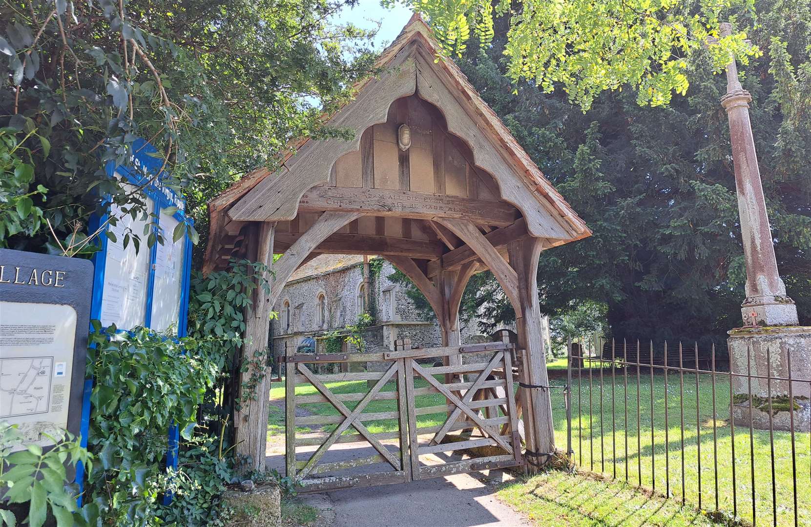 The entrance to St Mary the Virgin Church at Ripple