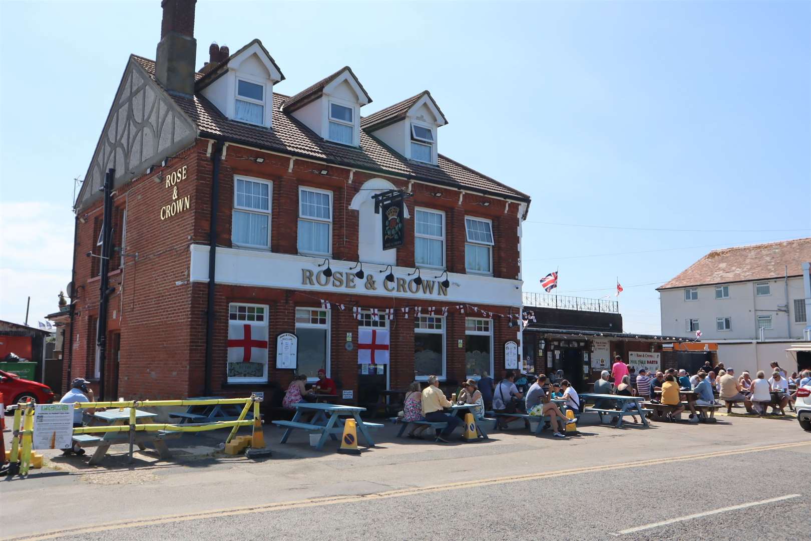 The Rose and Crown pub at Leysdown, Sheppey