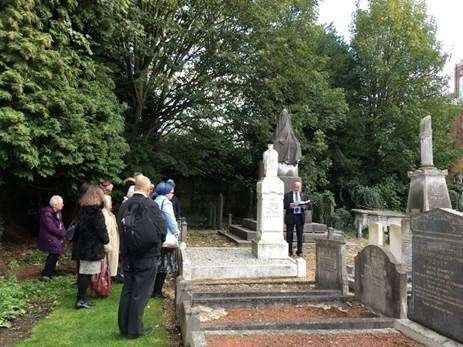 The Jewish Burial Ground in Chatham Memorial Synangogue is now a Grade II registered landscape. Picture: Historic England