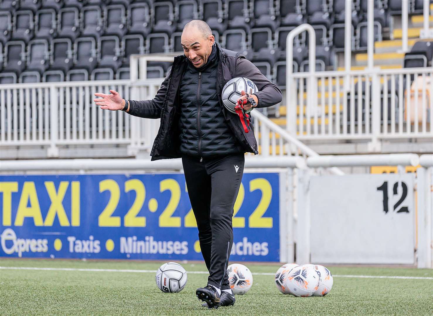 Craig Fagan at Maidstone training. Picture: Helen Cooper