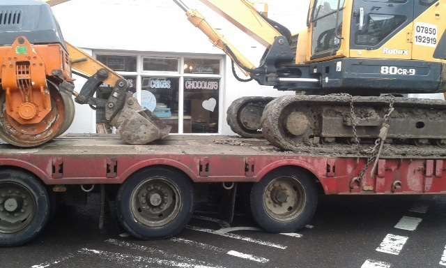 Lorry in Strand Street