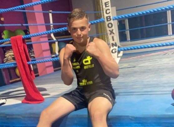 His physical fitness from boxing helped him through the treatment. Picture: Teenage Cancer Trust