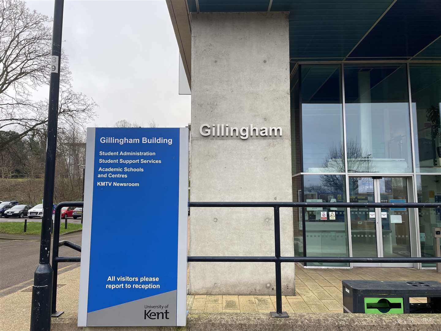 Gillingham Building at the University of Kent. Stock picture