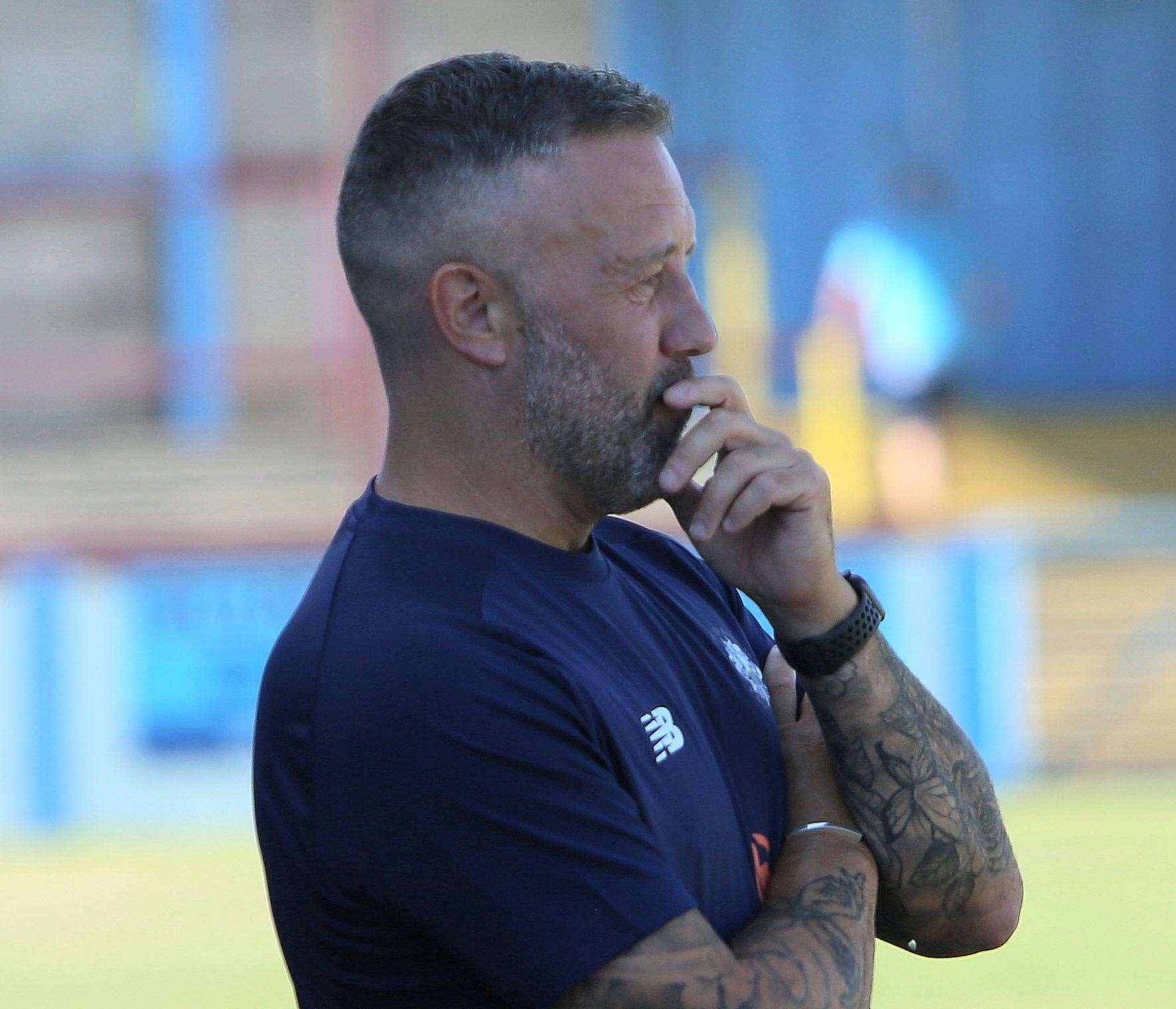 Tonbridge Angels manager Jay Saunders. Picture: David Couldridge