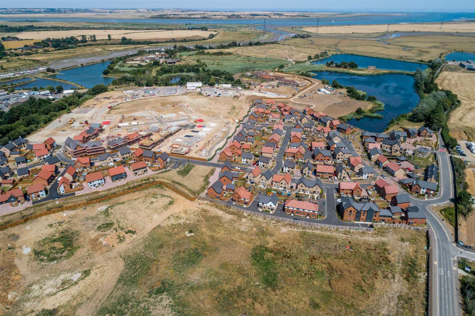 The new country park at Faversham Lakes