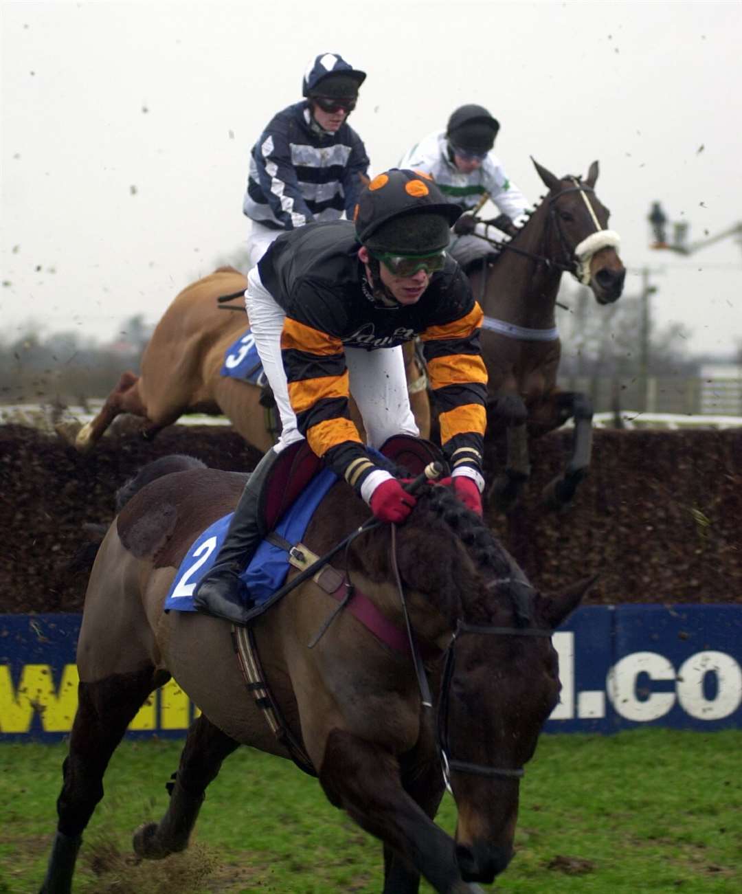 B J Crowley riding Digup St Edmunds in January 2002