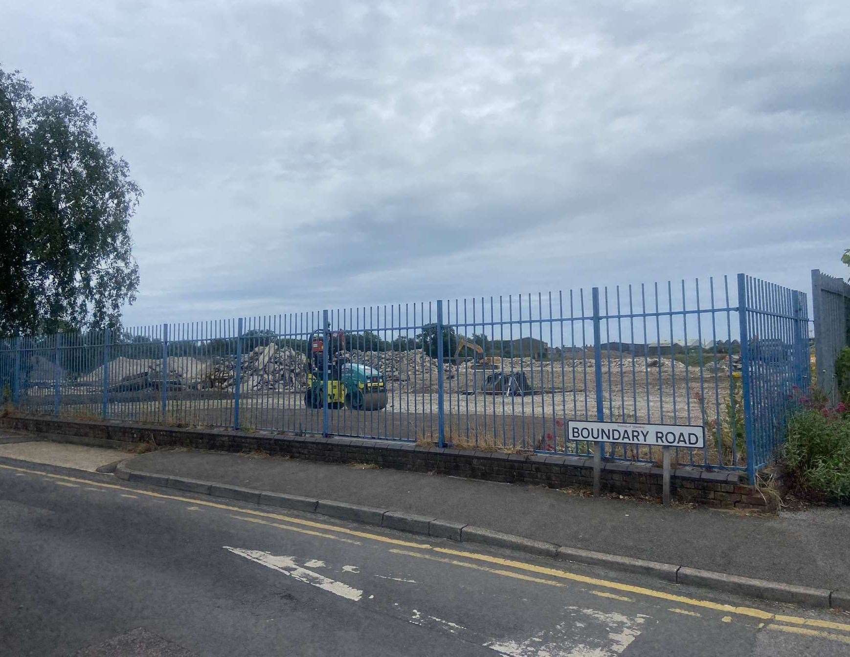 The former medical campus site is located between Boundary Road and Fort Road in Hythe