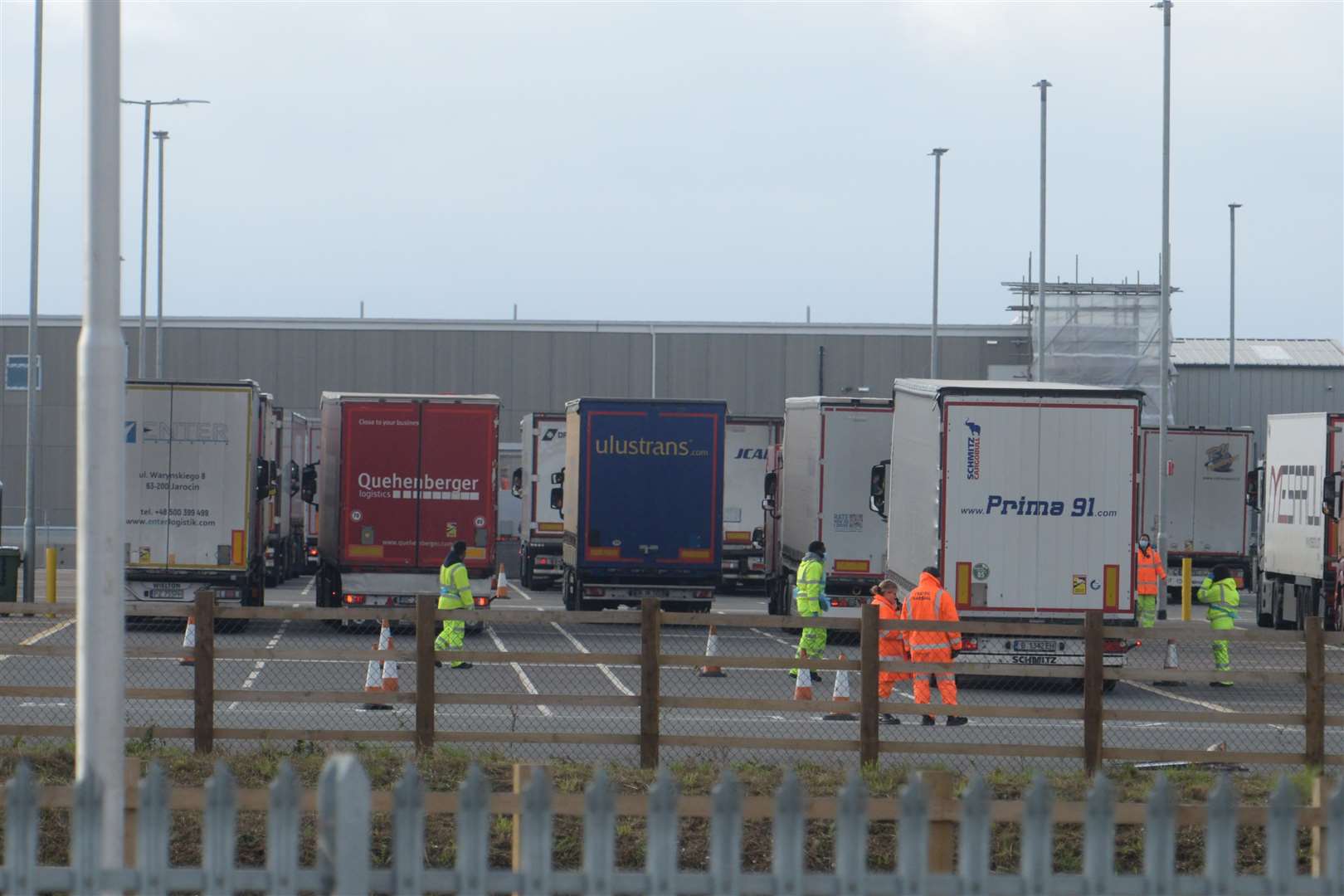 The Sevington Inland Border Facility at Ashford. Picture: Chris Davey