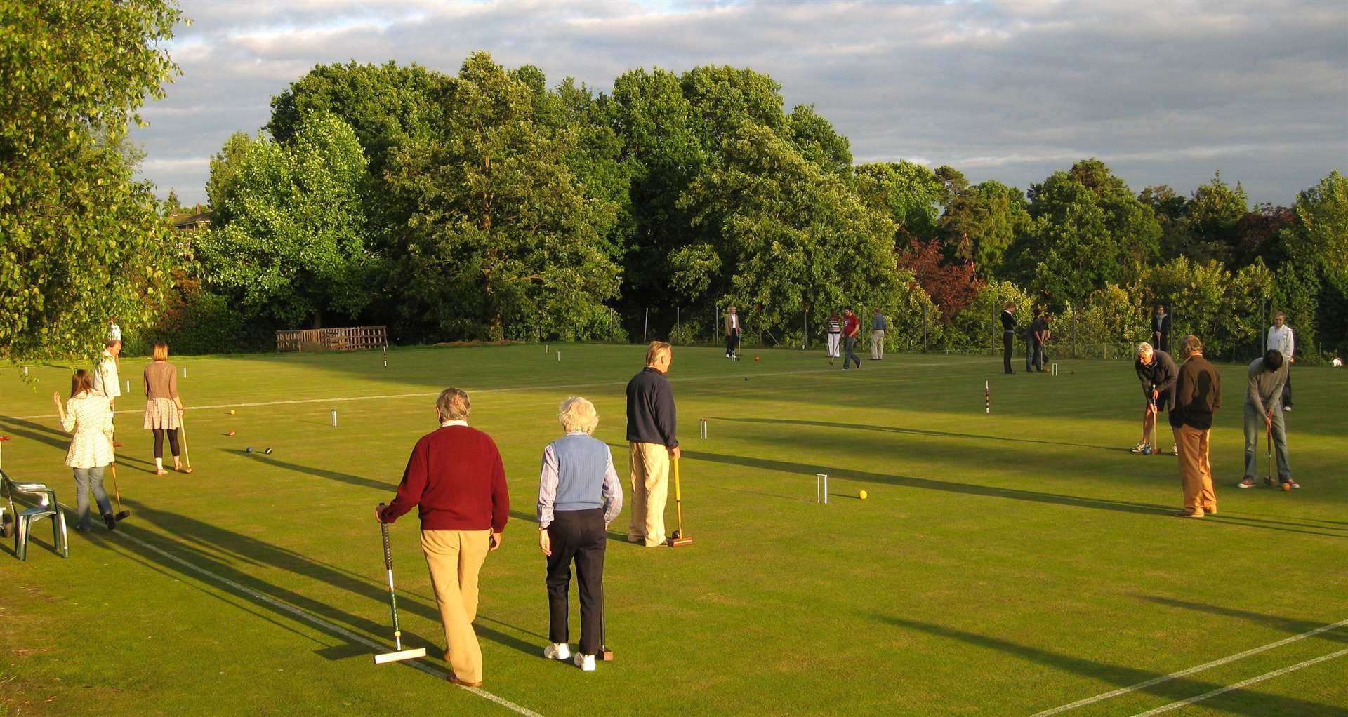 Players enjoying the game at the Royal Tunbridge Wells Croquet Club