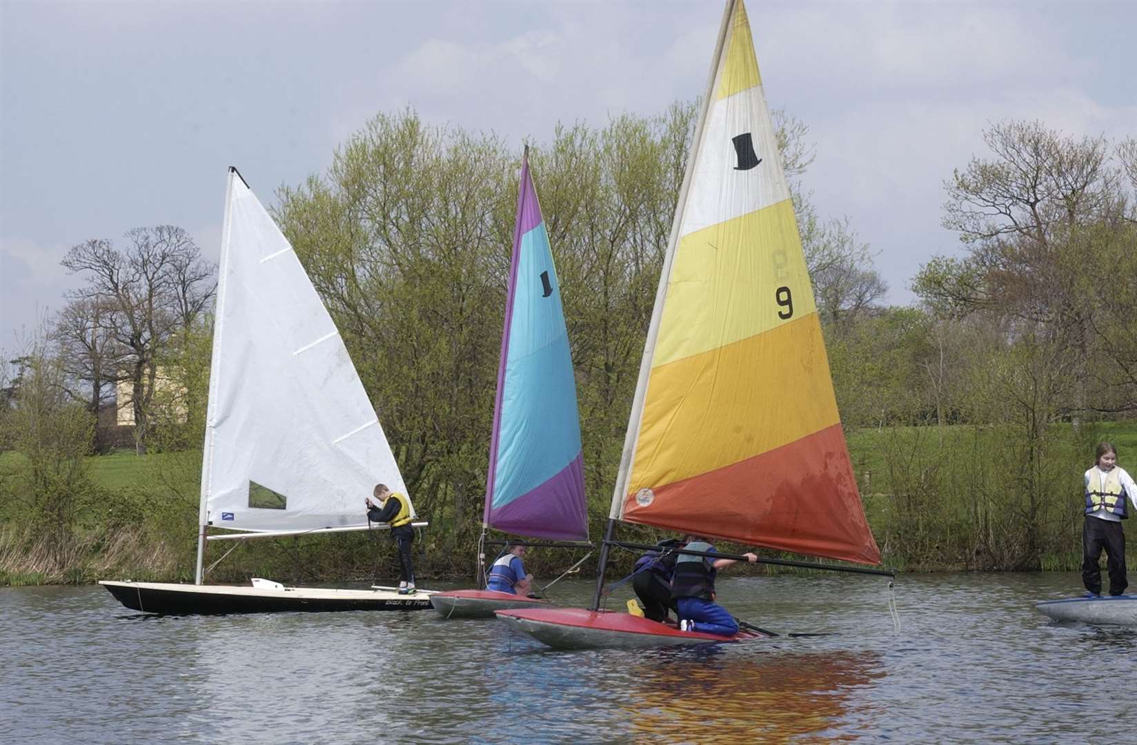 Danson Lake has been closed for all water-based activities. Picture: Barry Goodwin