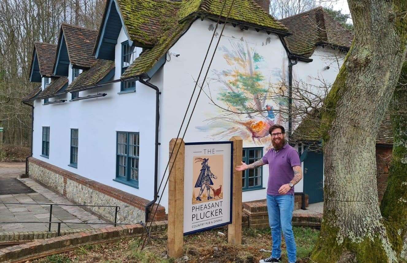 Manager Jozsef Csendes at the Pheasant Plucker in Ide Hill