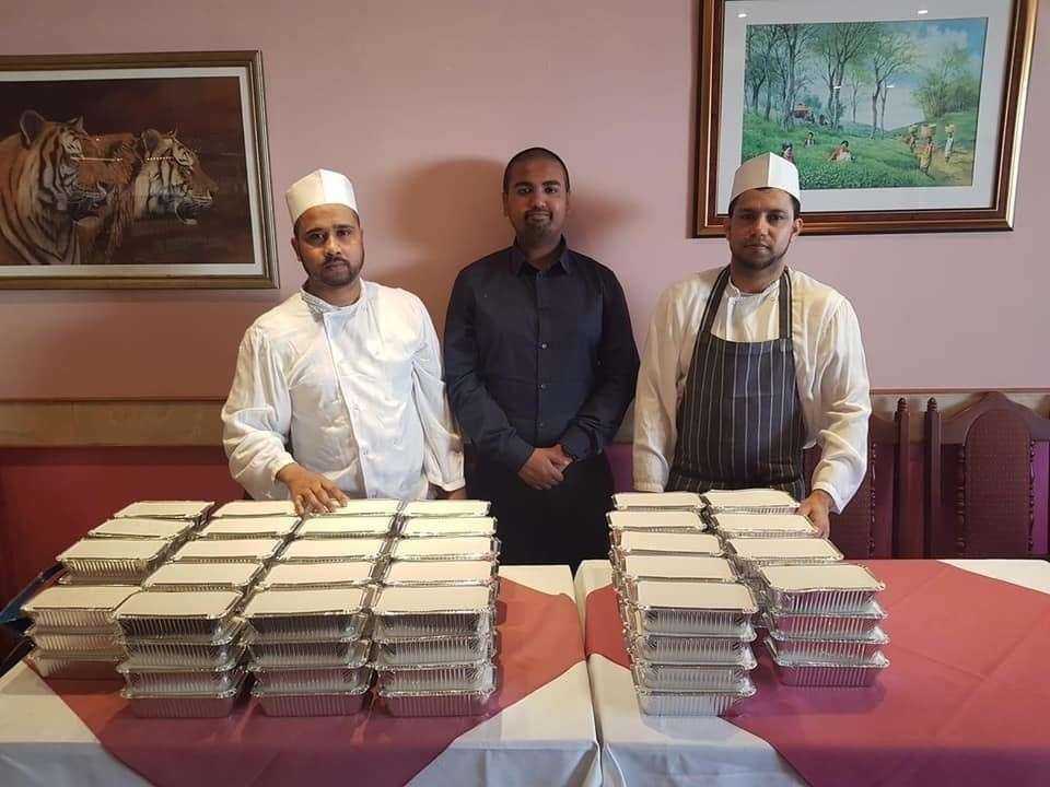 Ash Miah, centre, already owns the popular Cinnamon Spice and Kennington Tandoori curry houses