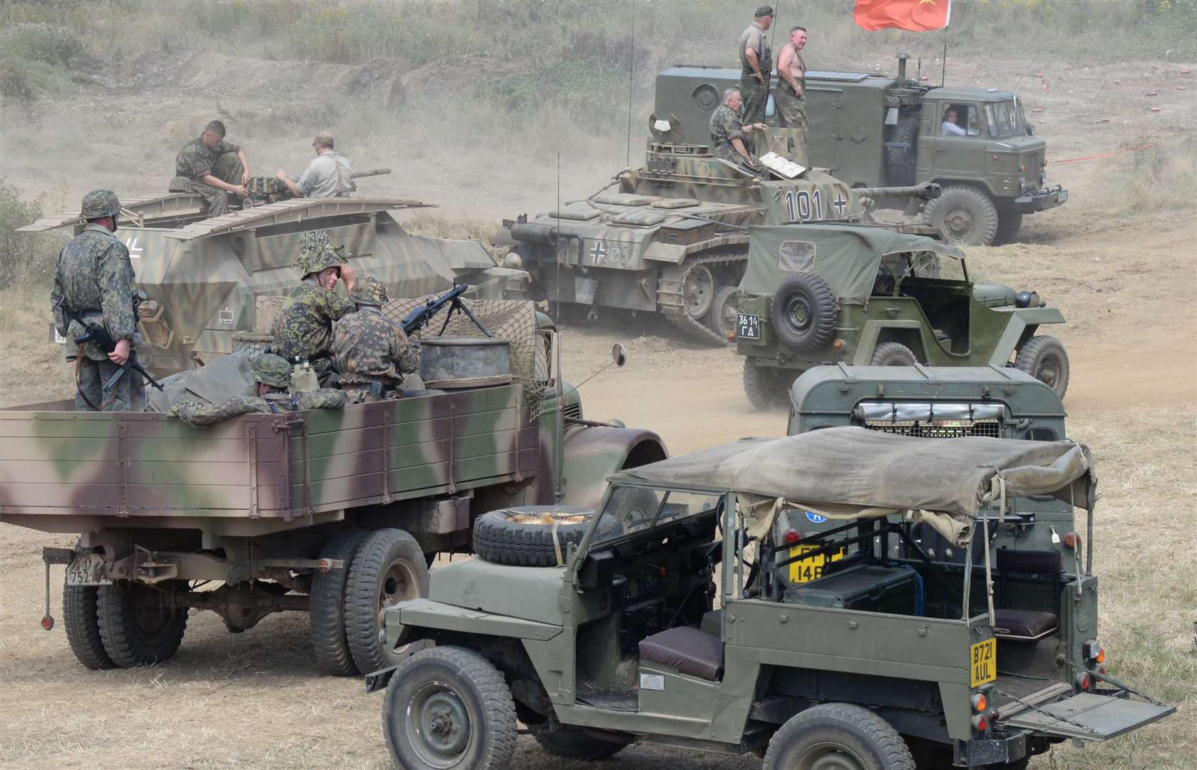 In the past, visitors enjoyed seeing military vehicles on parade at the War and Peace Revival Picture: Chris Davey