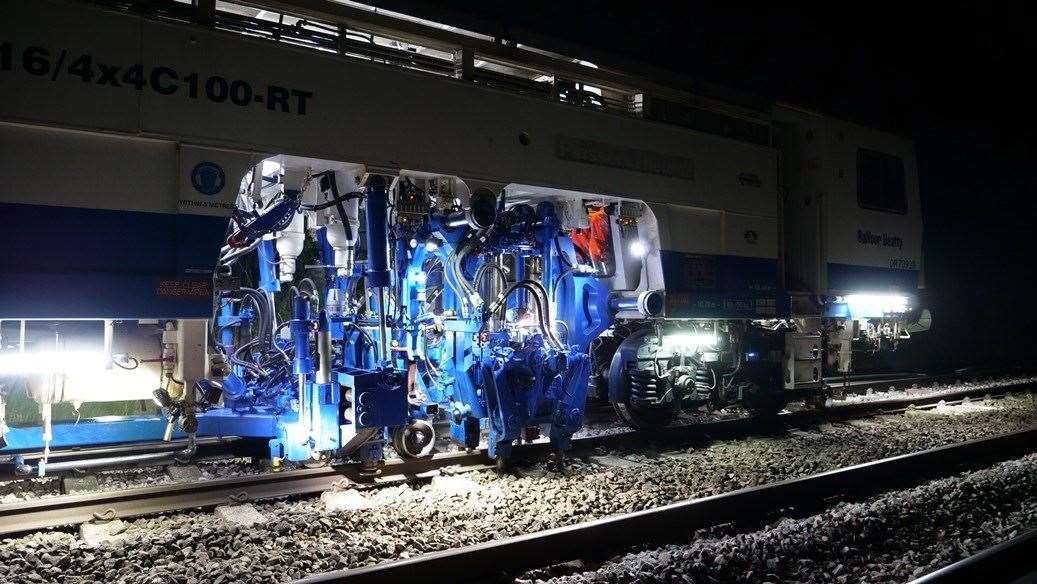 Network Rail's tamping machines will be in action across Kent this May Bank Holiday. Picture: Network Rail