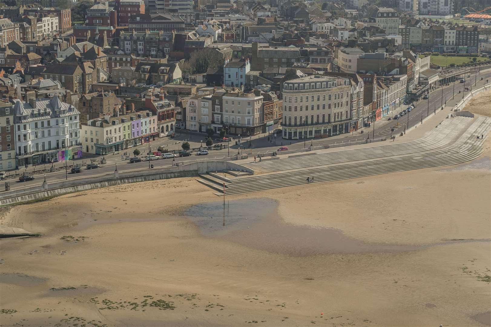 Margate during lockdown last weekend. Picture: Nigel Christian/spitfiredrones