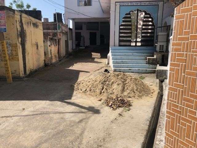 A deserted gurdwara in the locked down village of Uttal