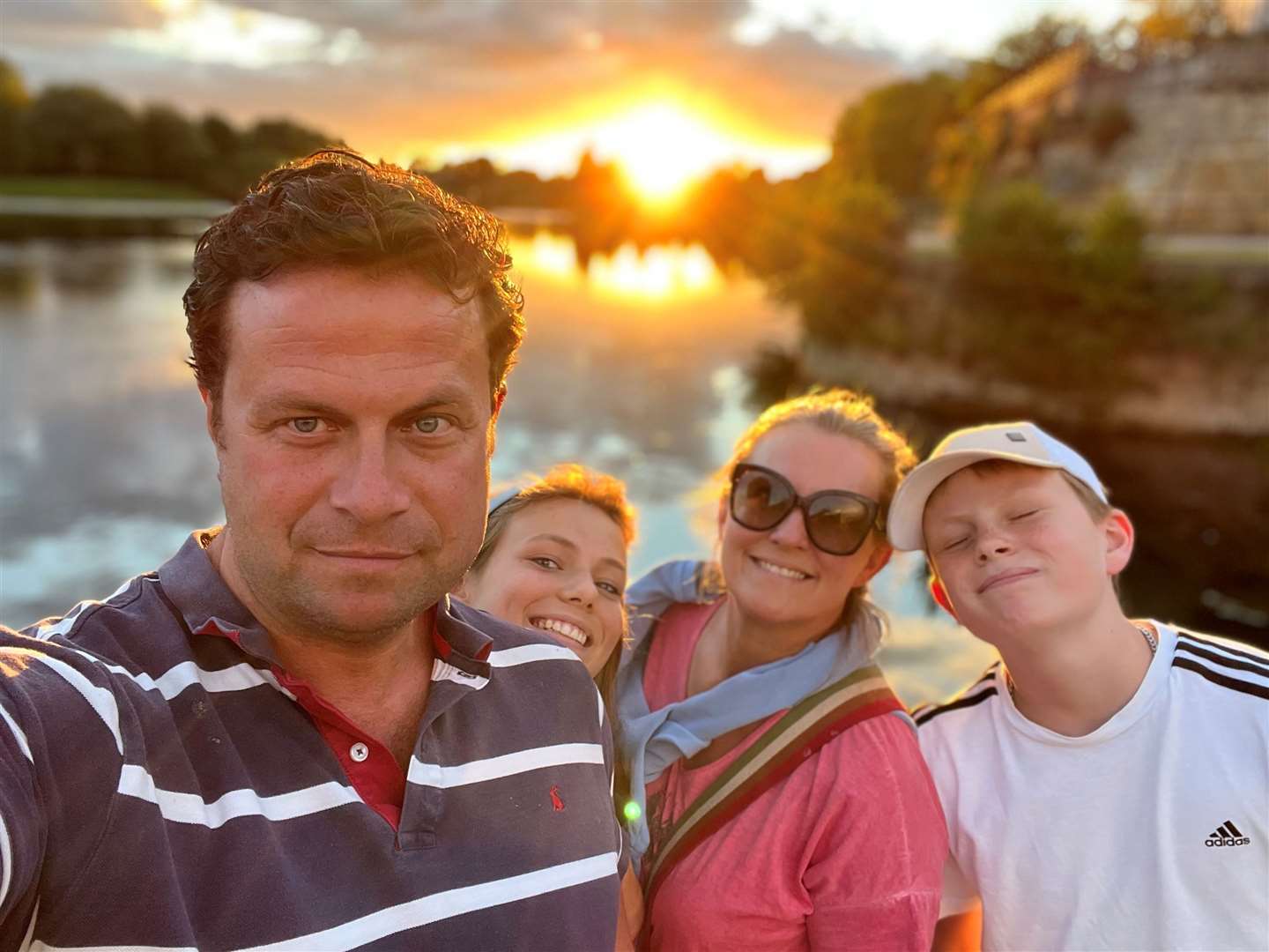 From left: Guy, Annabelle, Caroline and Fred. Picture: Guy Bowring