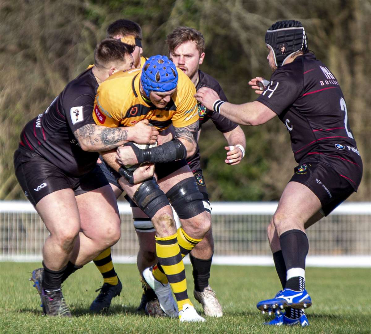 Canterbury keeping a grip against Rochford. Picture: Phillipa Hilton