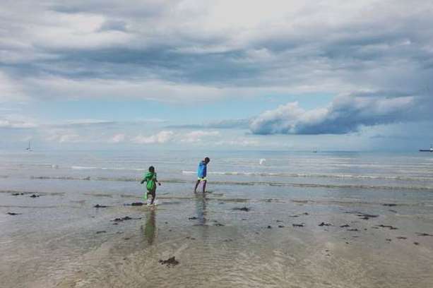 Children from Grenfell Tower on Margate beach