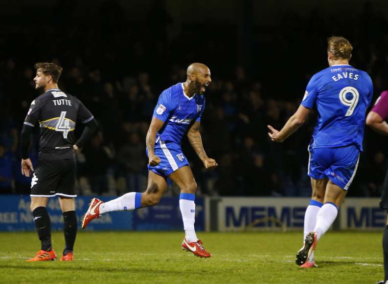 Josh Parker celebrates scoring the equaliser Picture: Andy Jones