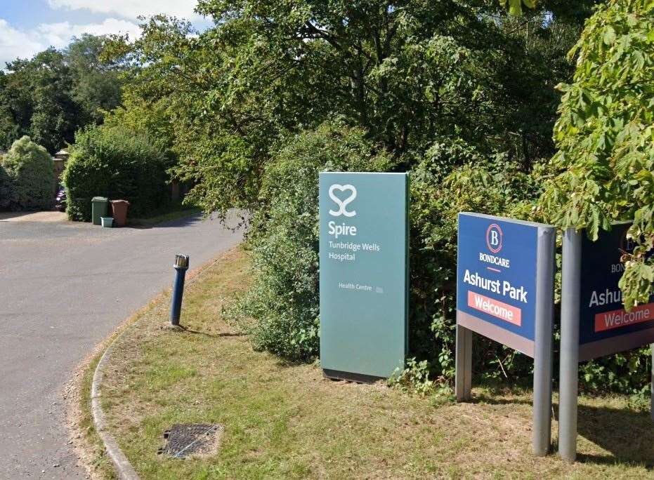 The former Spire Tunbridge Wells Hospital, a private healthcare facility in Fordcombe Road. Picture: Google Maps