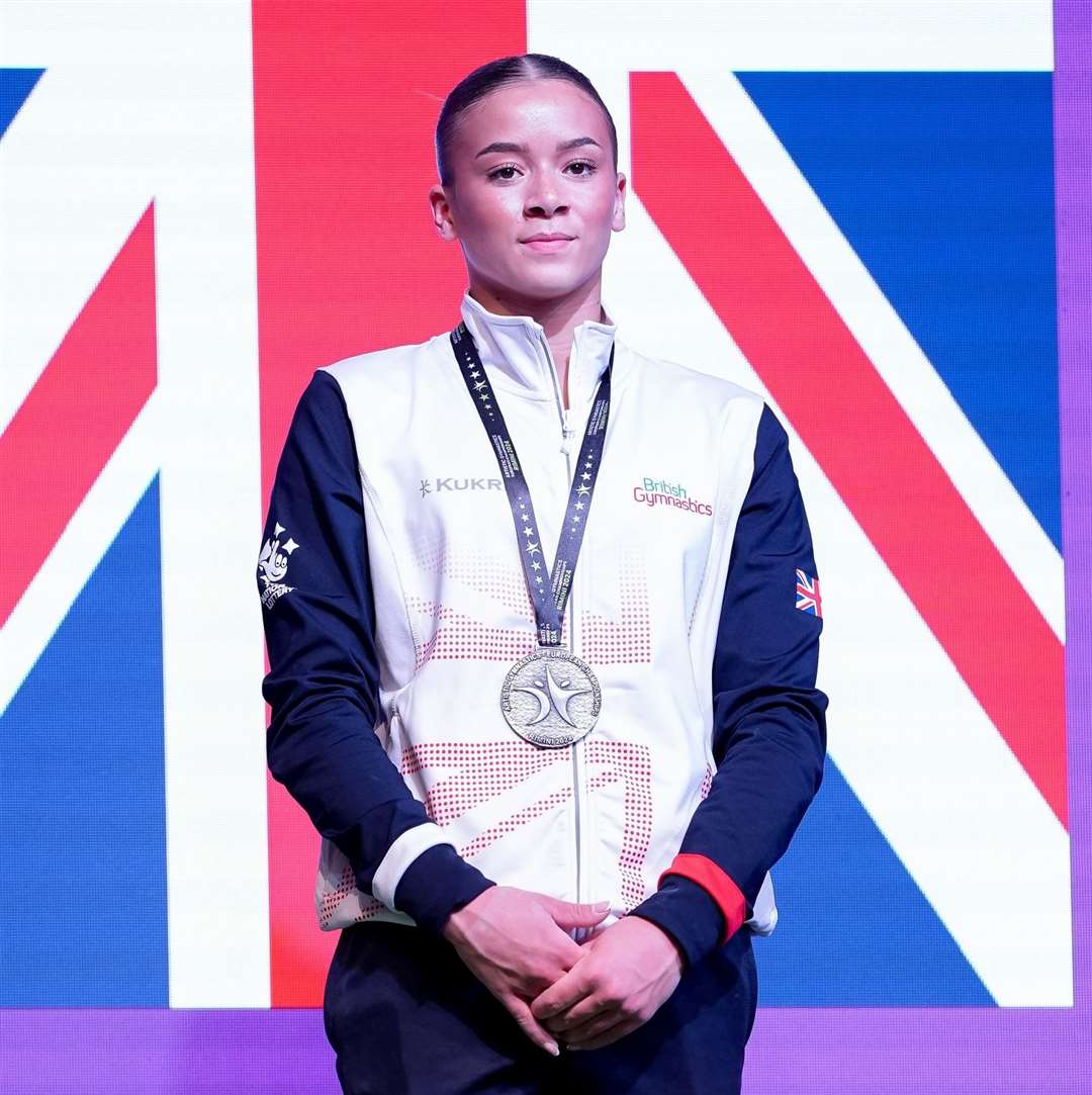 Gravesend's Georgia-Mae Fenton won uneven bars bronze in the European Artistic Gymnastics Championships in Rimini. Picture: Simone Ferraro