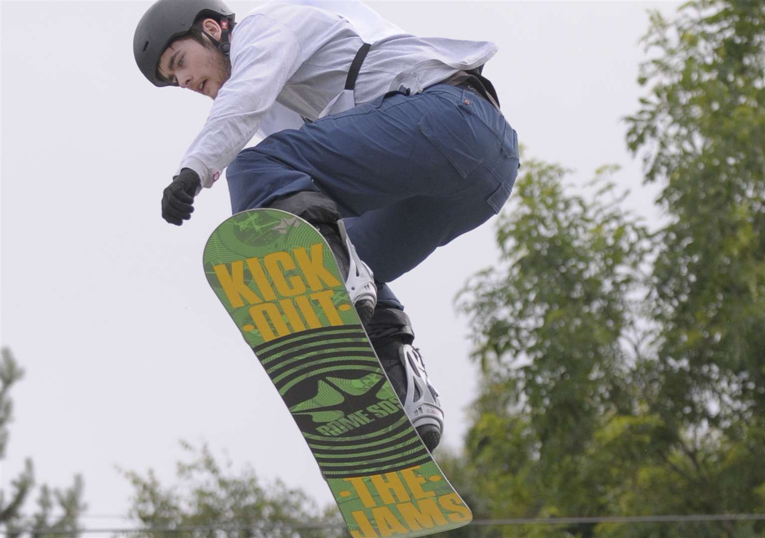 Snowboarders will love the 200m slope at Capstone Park. Picture: Ruth Cuerden