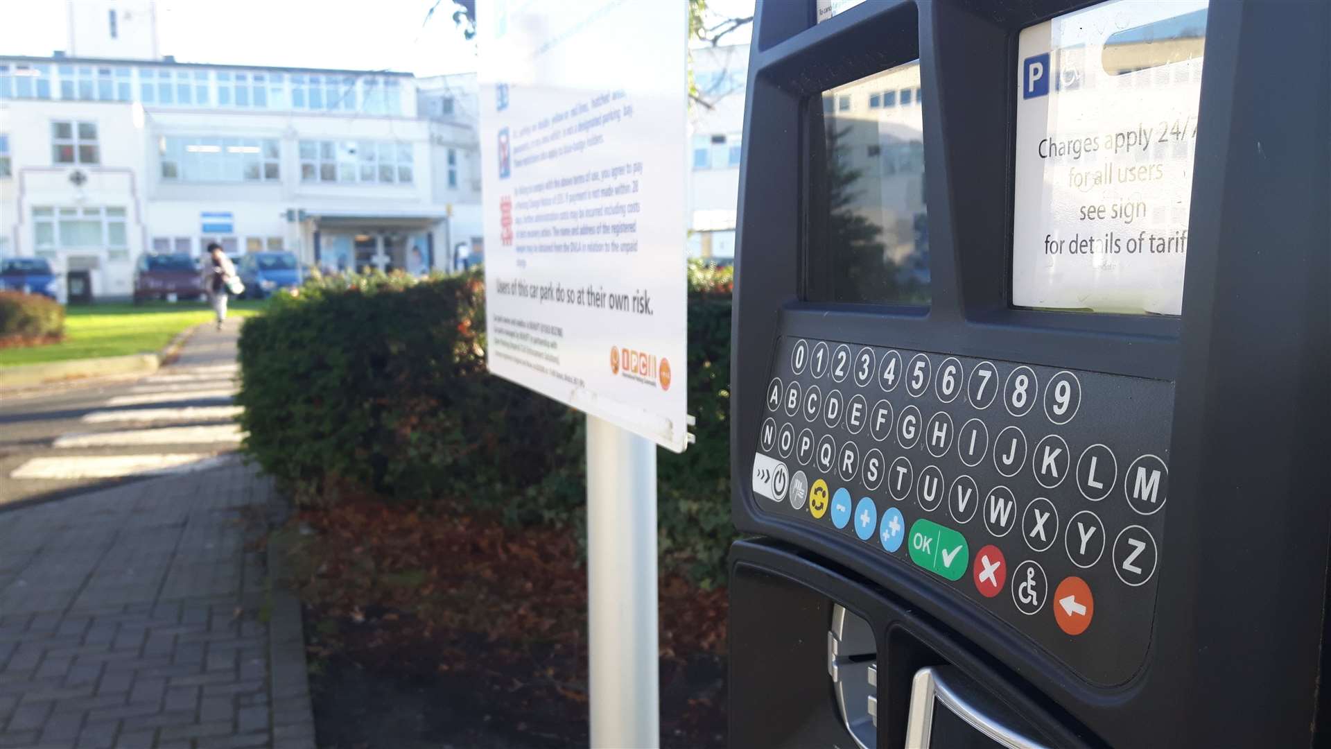 Kent and Canterbury Hospital has one of the most expensive hospital car parks in England